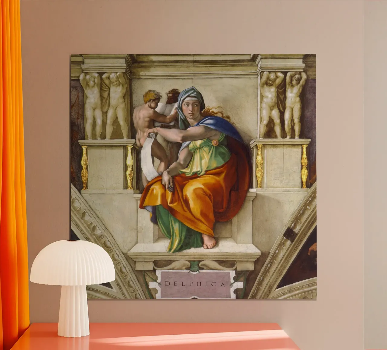 Michelangelo - Delphic Sibyl hahnemühle by Timeless Artworks