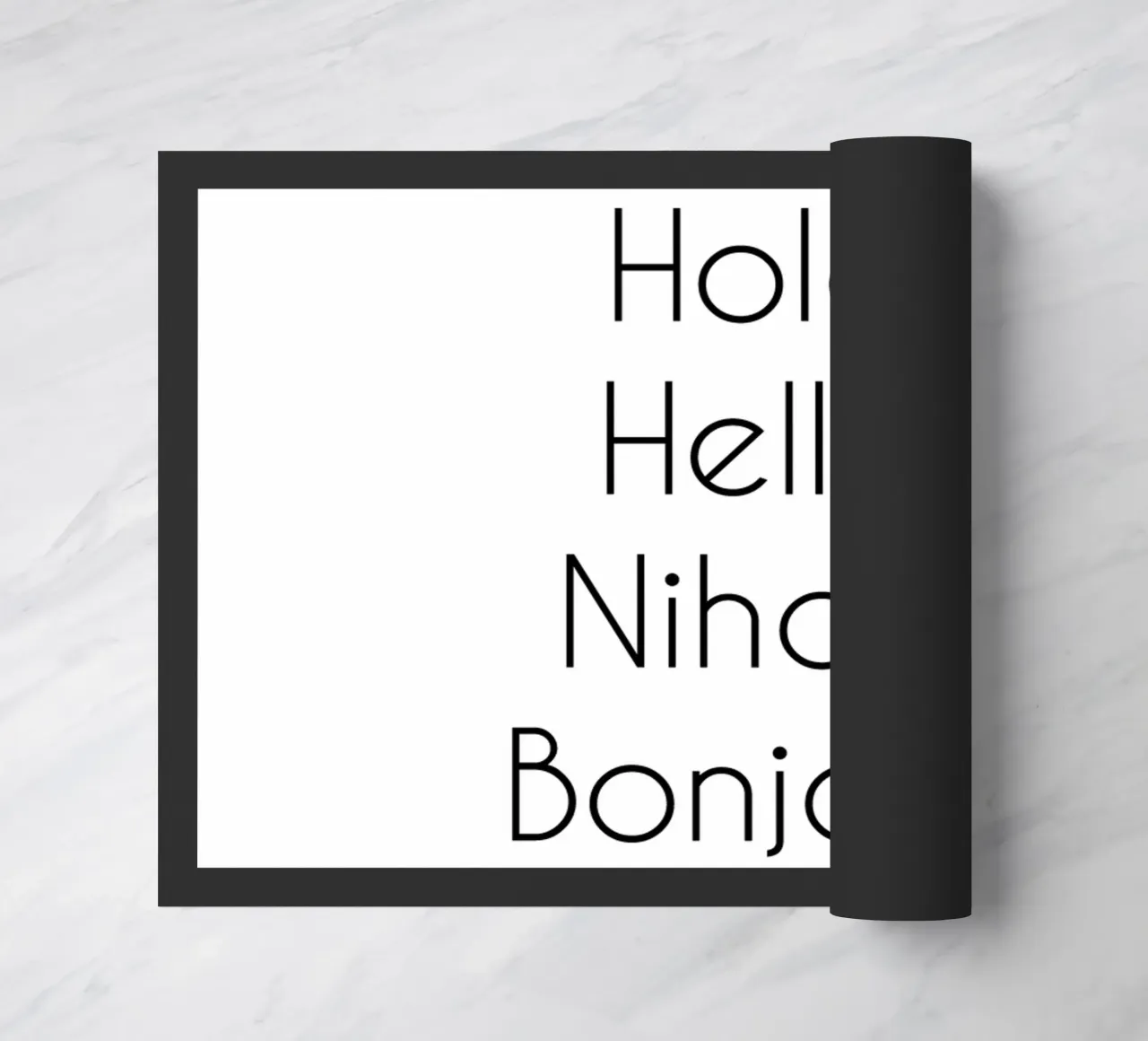 Ciao Hola Hello Nihao Bonjour Namaste zerbino da Typo Designs
