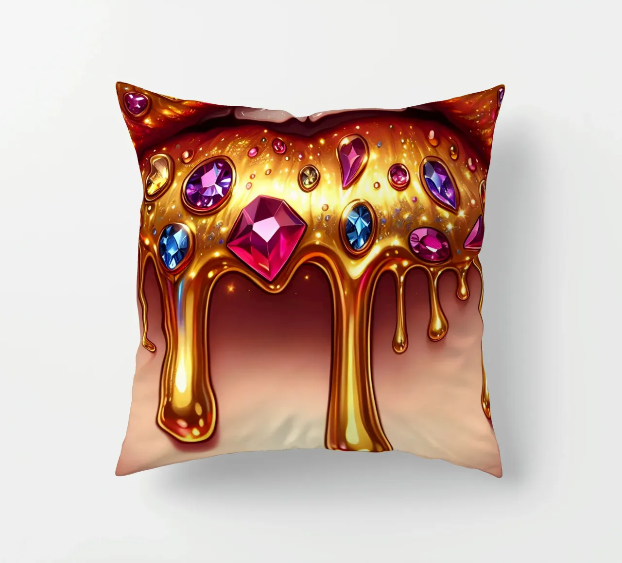LABBRA GOCCIOLANTI DI GIOIELLI cuscino da ARTOMATIC