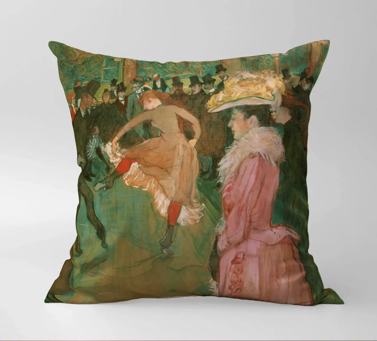 Henri de Toulouse-Lautrec - La danza cuscino da Timeless Artworks