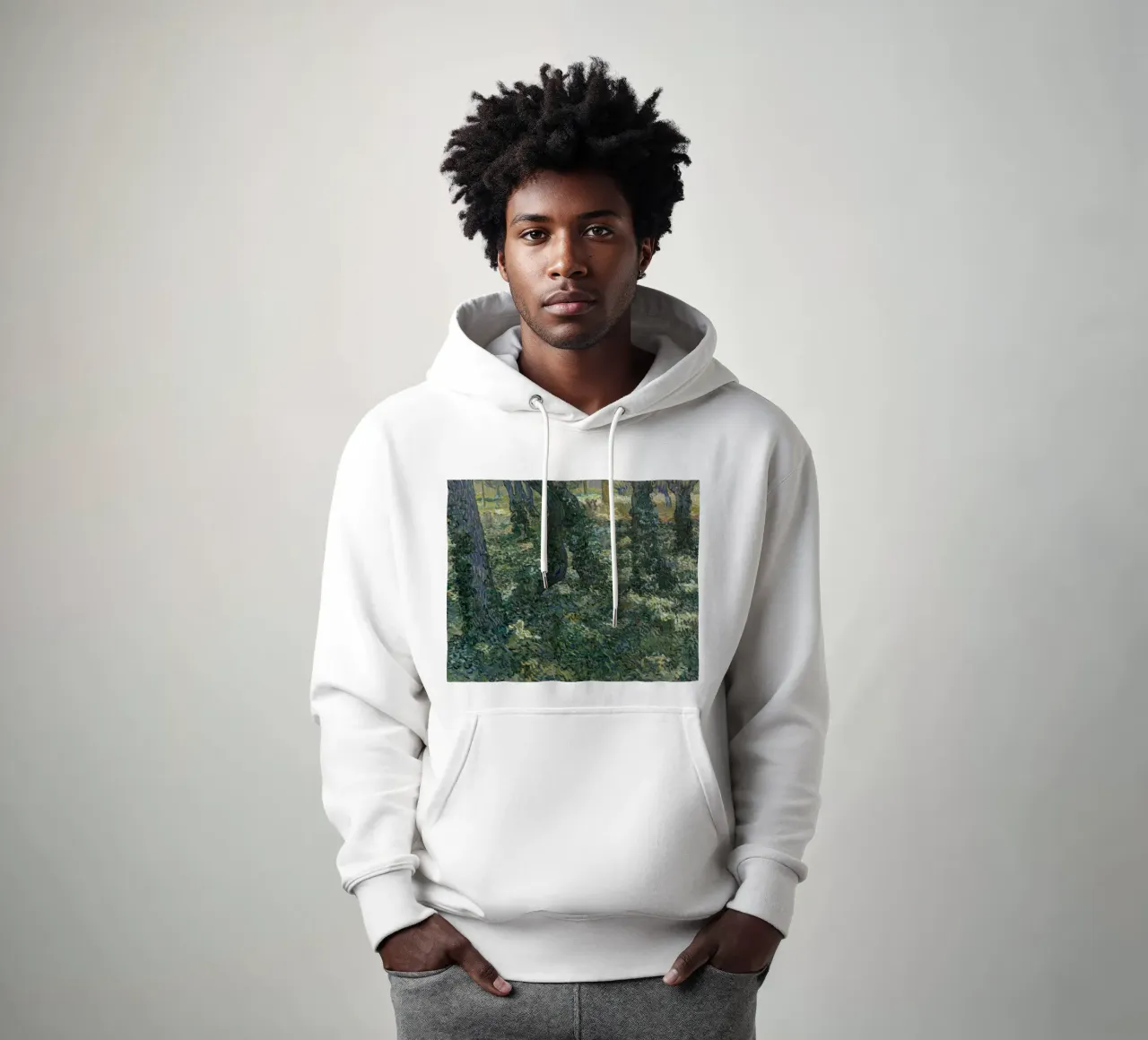 Vincent van Gogh - Sottobosco felpa con cappuccio da Timeless Artworks