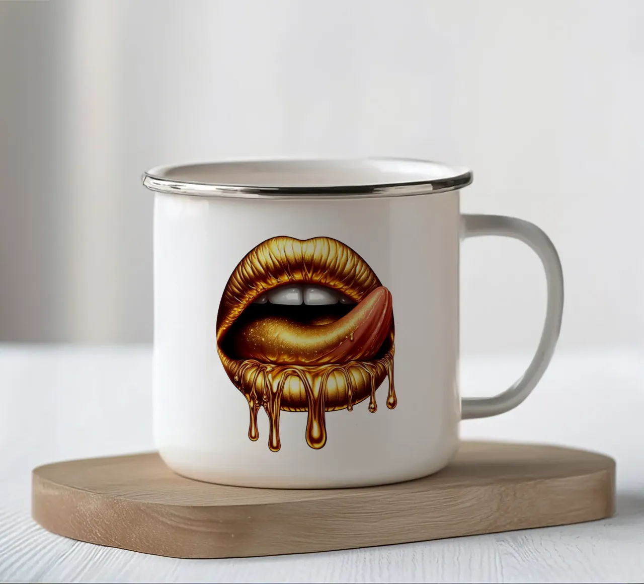 LABBRA GRONDANTI D'ORO tazza in smalto da ARTOMATIC