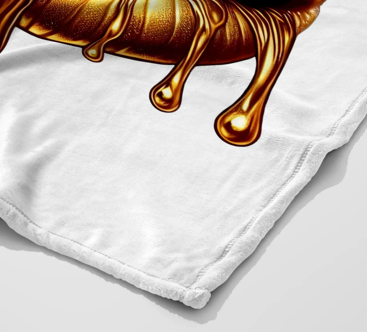 LABBRA GRONDANTI D'ORO coperta in pile da ARTOMATIC
