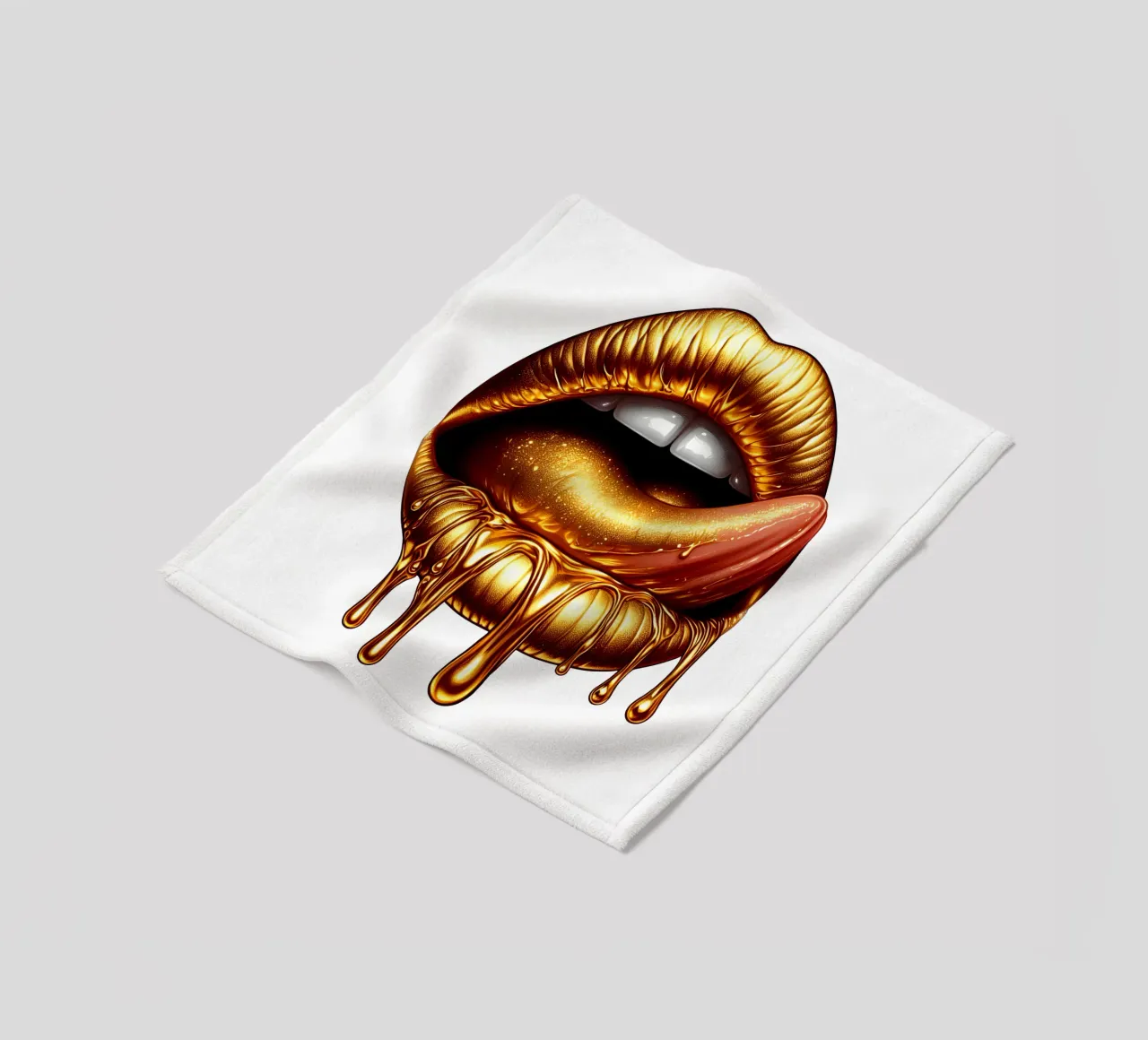 LABBRA GRONDANTI D'ORO coperta in pile da ARTOMATIC