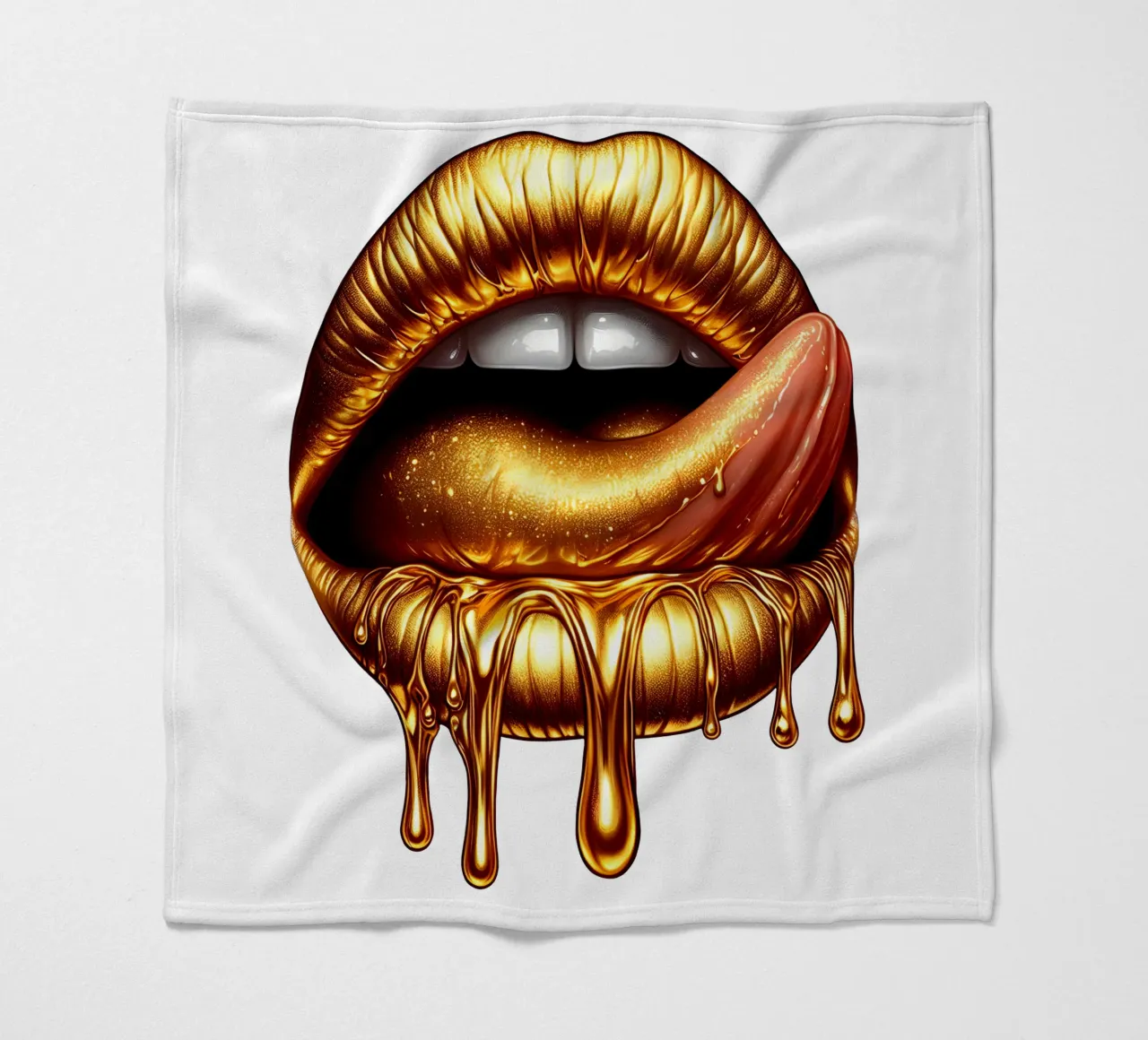 LABBRA GRONDANTI D'ORO coperta in pile da ARTOMATIC