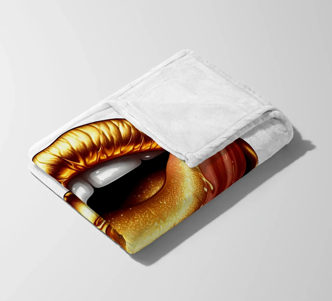LABBRA GRONDANTI D'ORO coperta in pile da ARTOMATIC