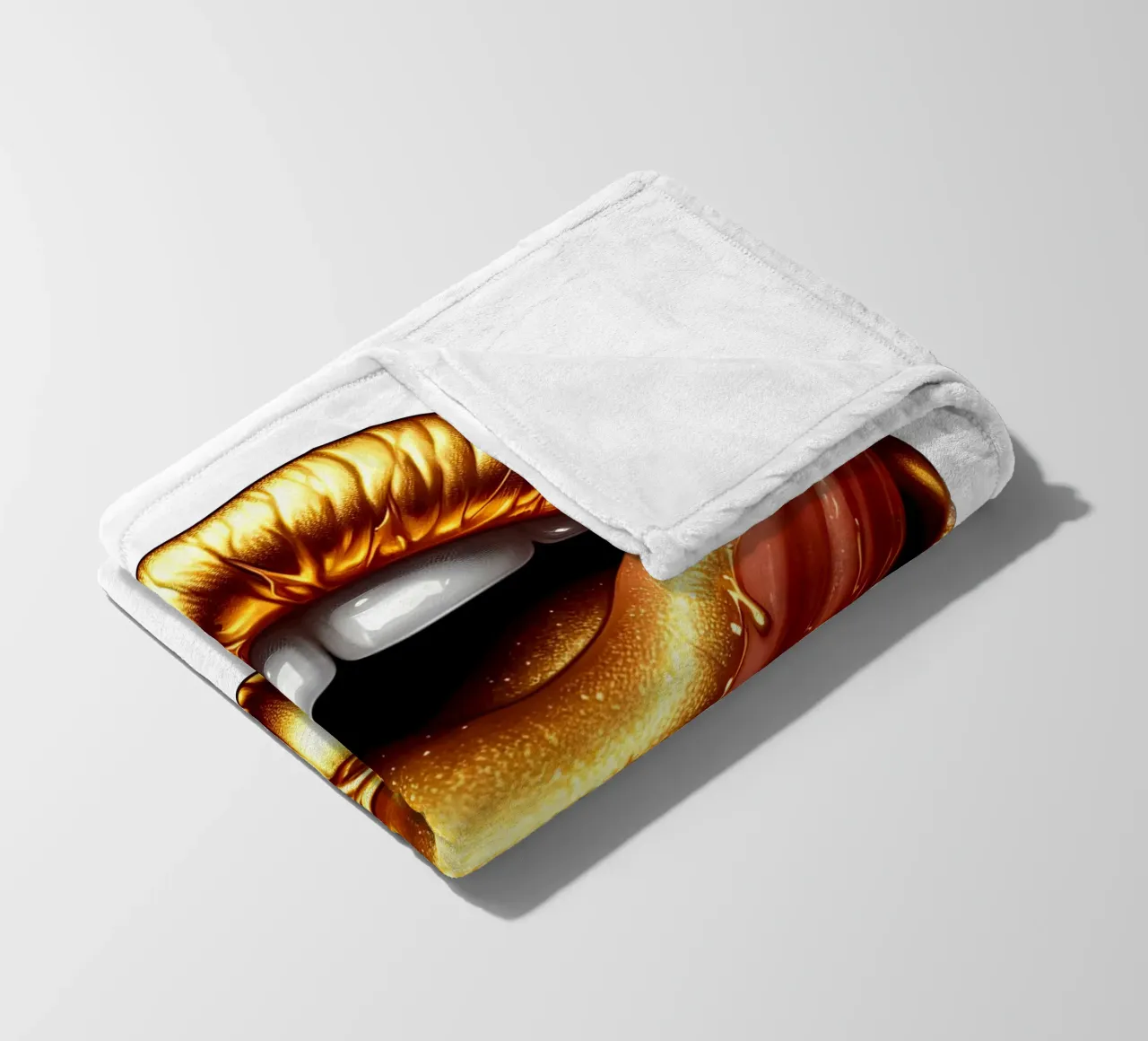 LABBRA GRONDANTI D'ORO coperta in pile da ARTOMATIC