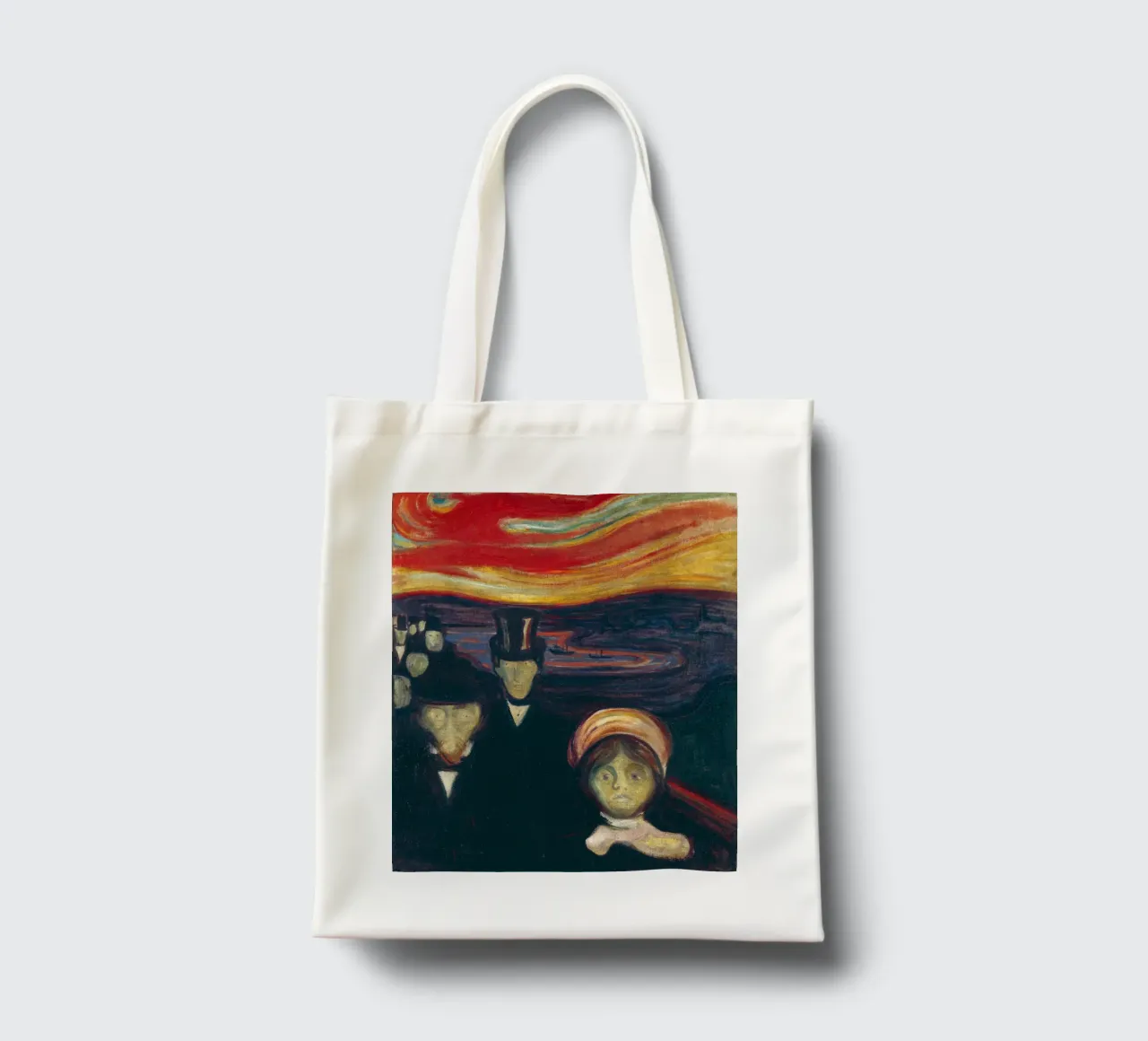Edvard Munch - Ansia borsa in juta da Timeless Artworks
