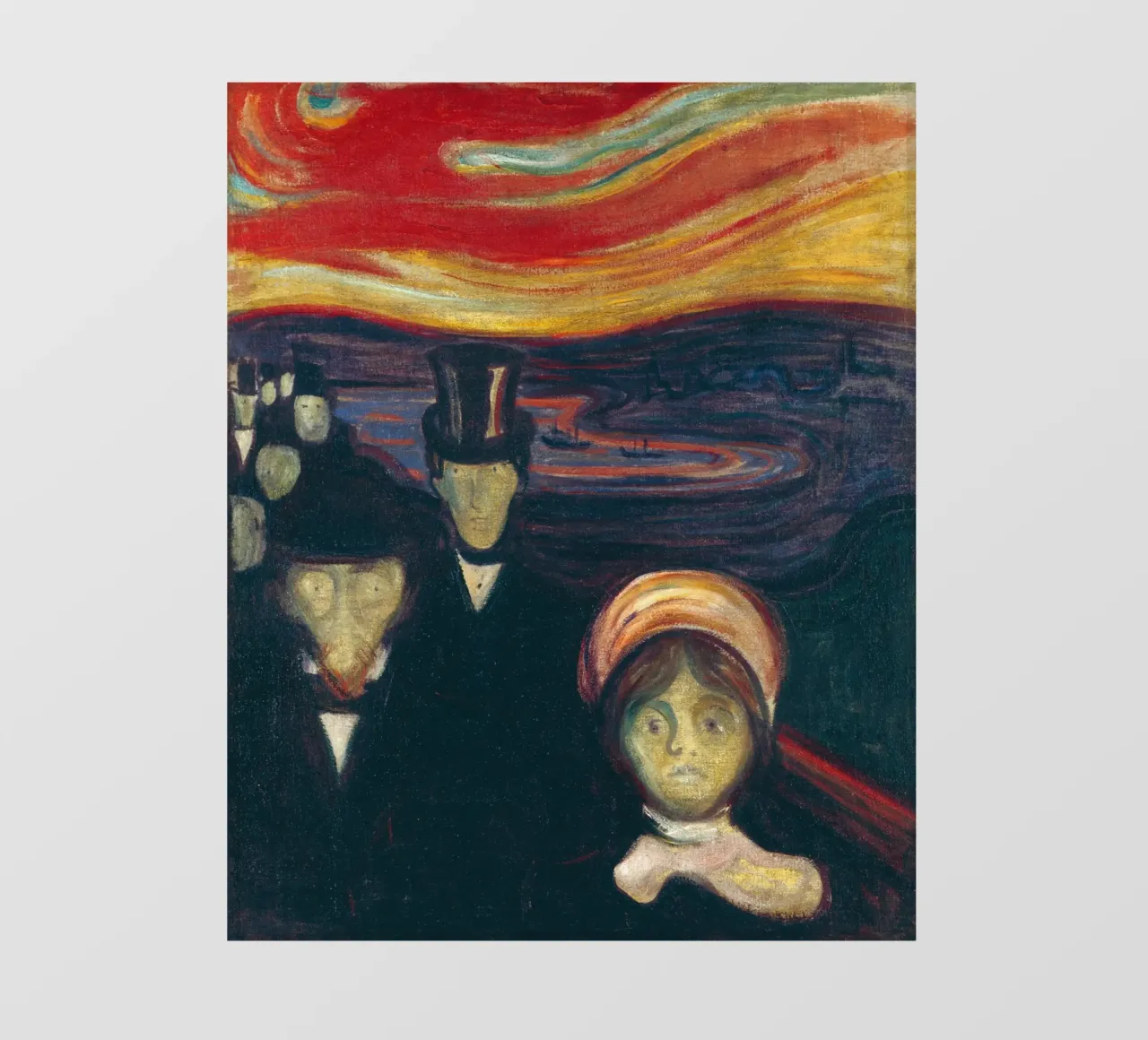 Edvard Munch - Anxiety photo wallpaper by Timeless Artworks