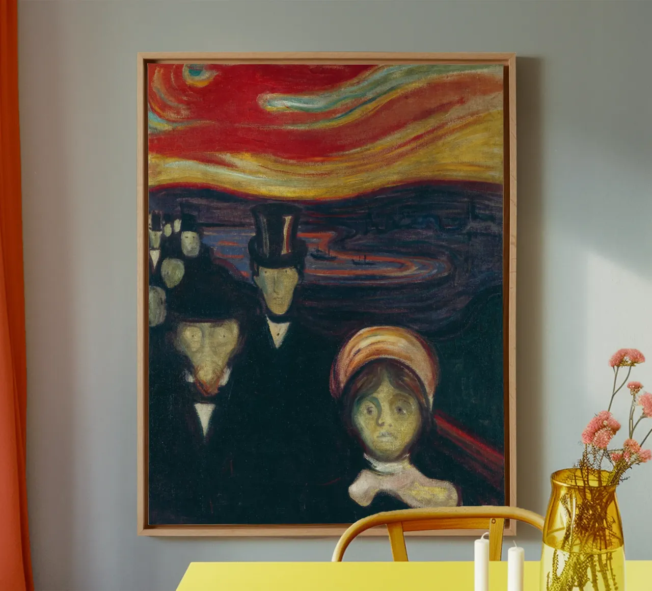 Edvard Munch - Anxiety canvas by Timeless Artworks