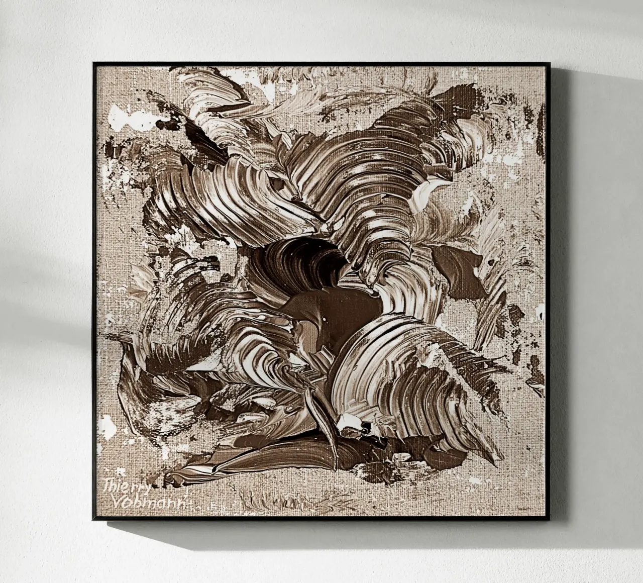 SEPIA 9 plexiglass da Thierry Vobmann Abstract painting