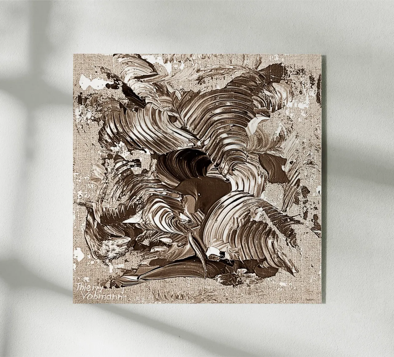 SEPIA 9 plexiglass da Thierry Vobmann Abstract painting