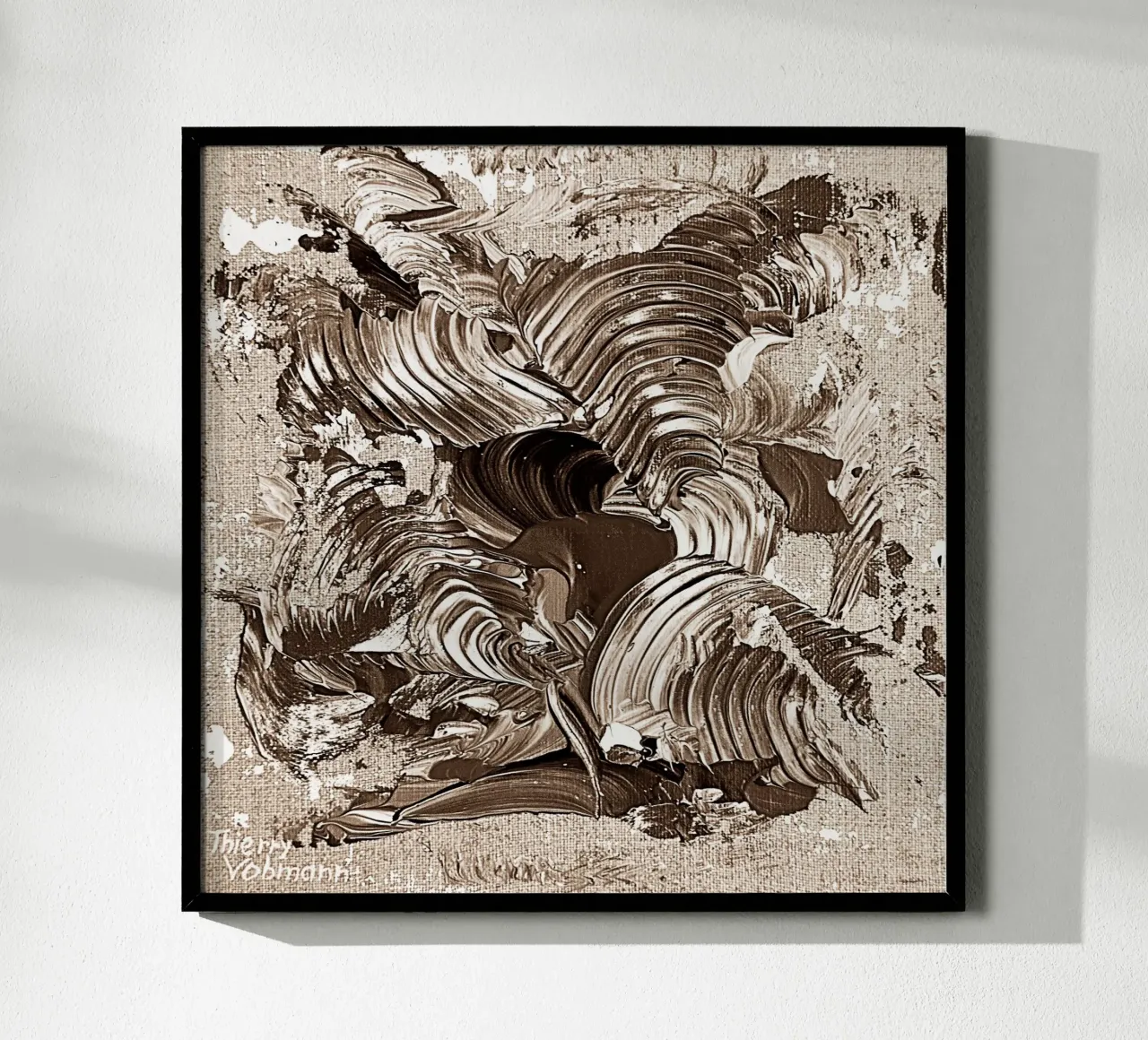 SEPIA 9 poster by Thierry Vobmann Abstract painting