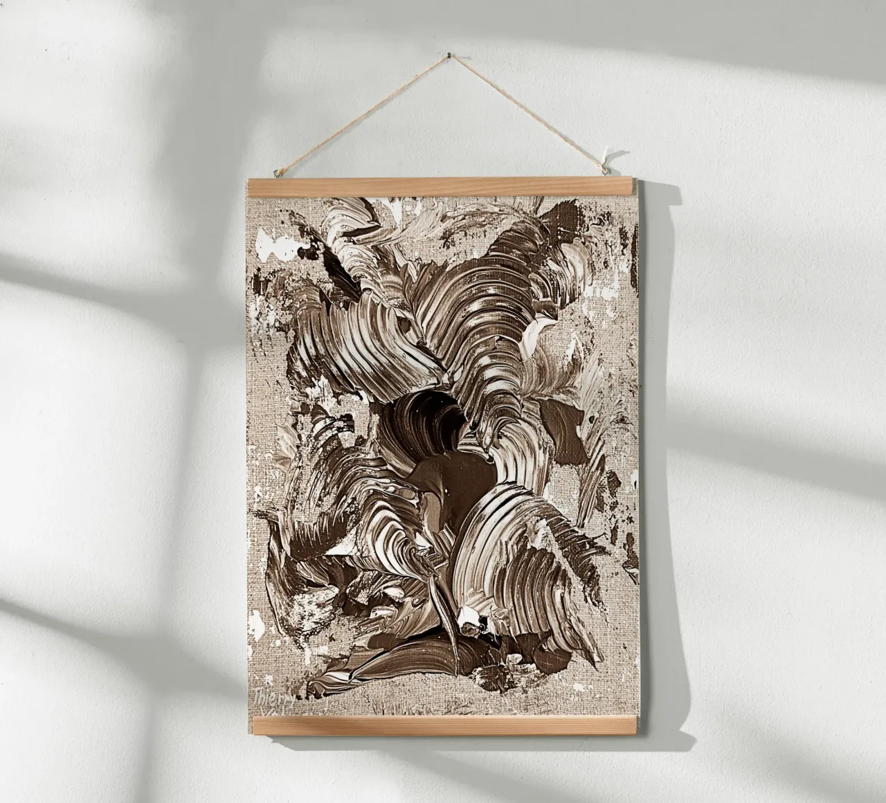 SEPIA 9 poster by Thierry Vobmann Abstract painting
