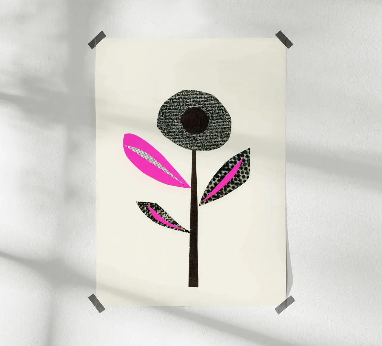 Fiore astratto II poster da Cassia Beck Collage