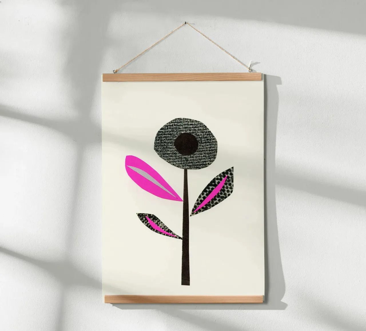 Fiore astratto II poster da Cassia Beck Collage