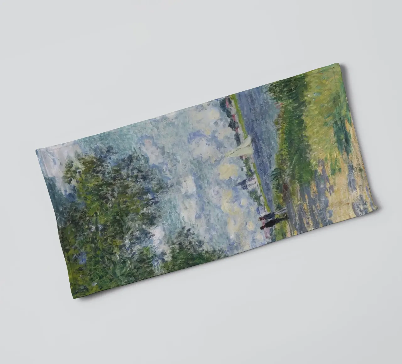 Claude Monet - De Seine badhanddoek van Timeless Artworks