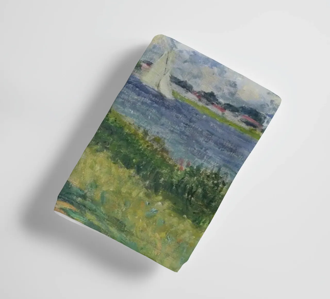 Claude Monet - De Seine badhanddoek van Timeless Artworks