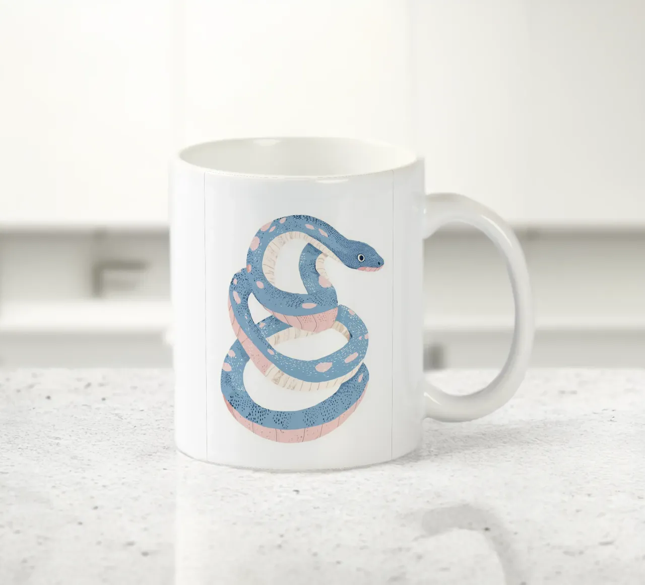 Print voor jongenskamer, Slang Reptiel Kinderkamer Poster keramische mok van Little Lola