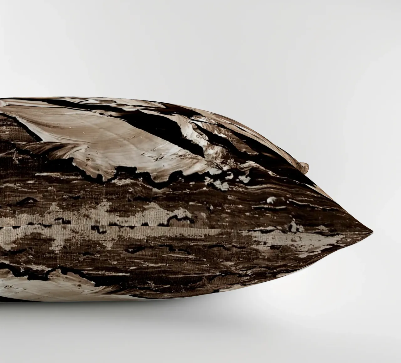SEPIA 10 cuscino da Thierry Vobmann Abstract painting