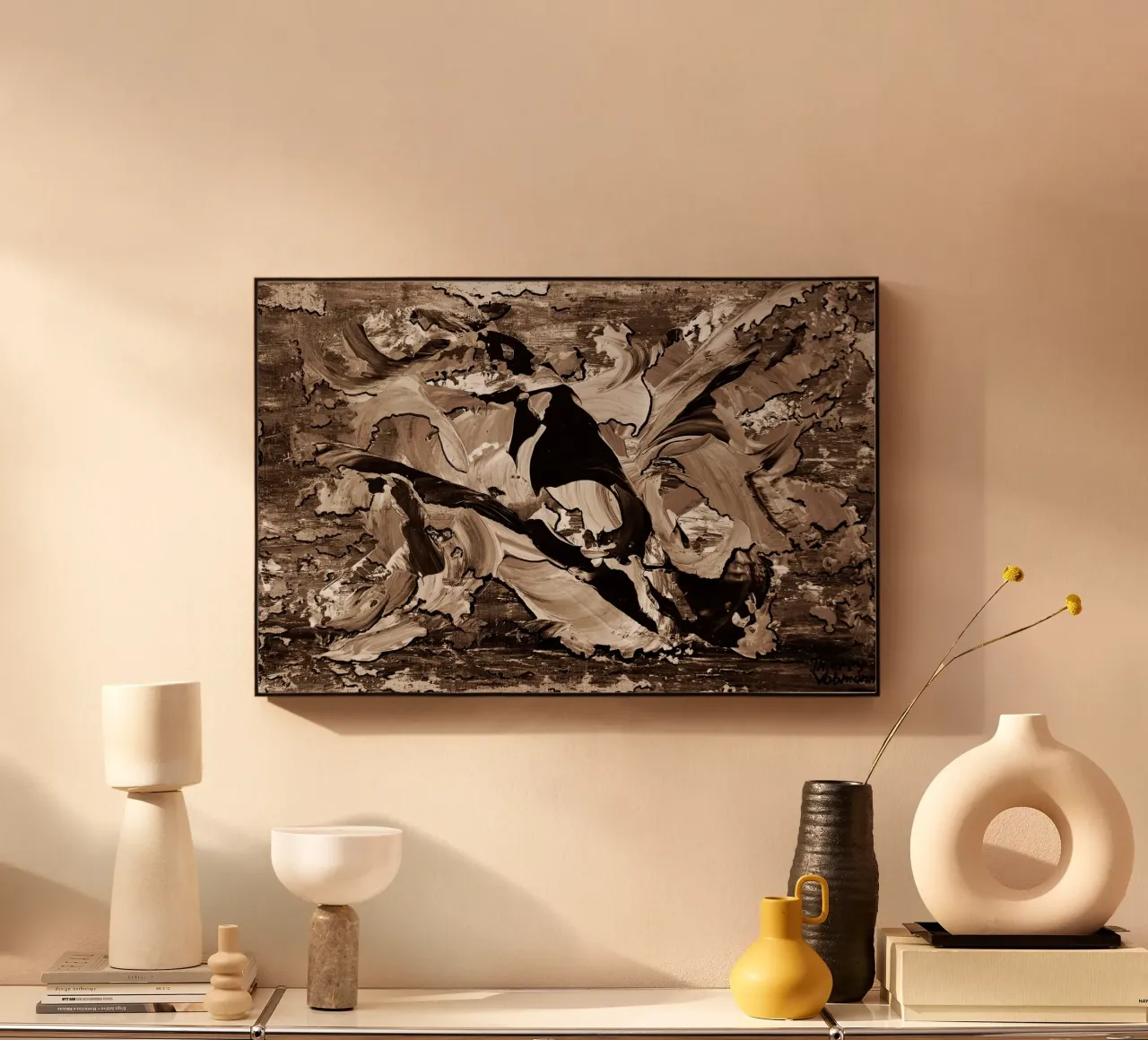 SEPIA 10 plexiglass da Thierry Vobmann Abstract painting