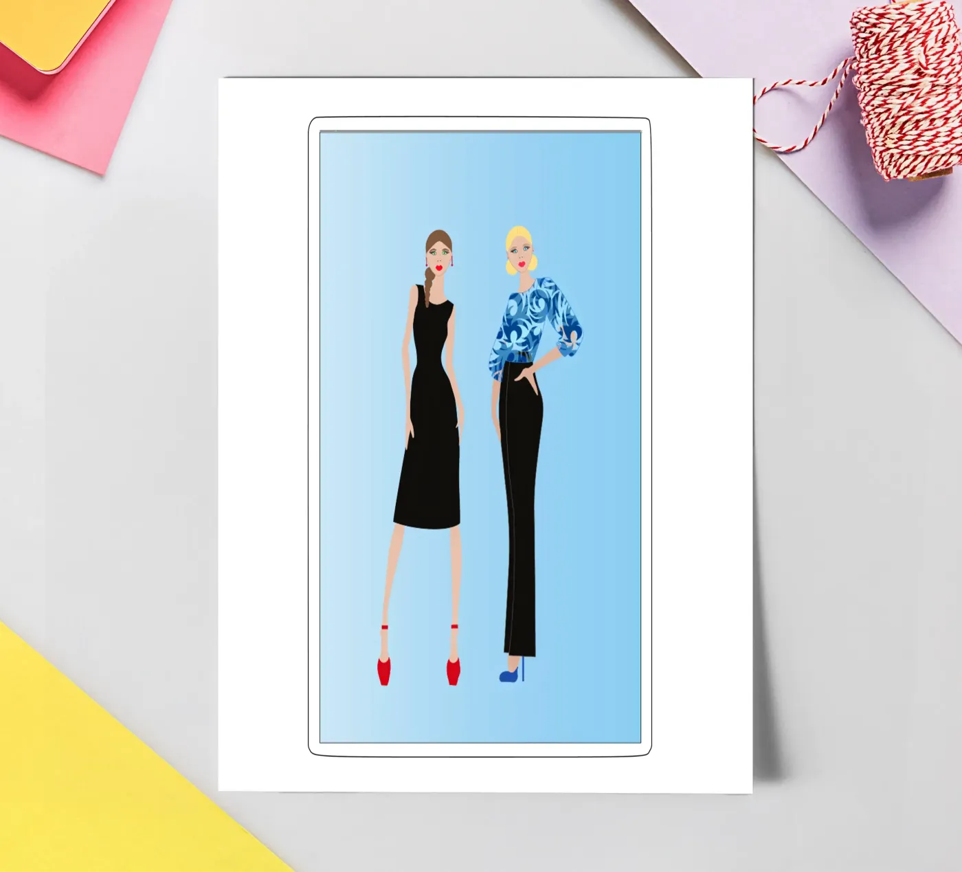 Blue sticker sheet by SunflowerDE