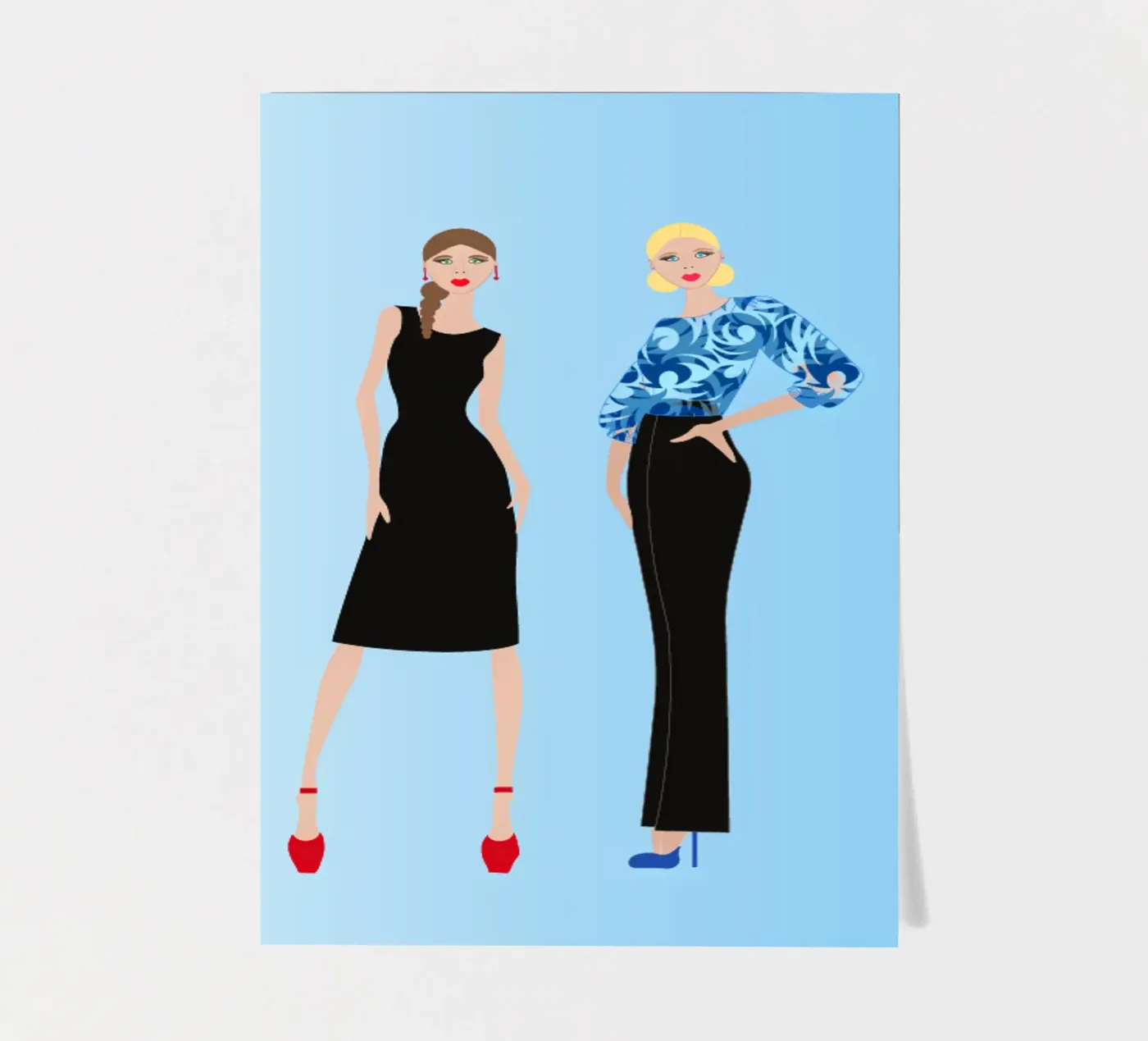 Blue sticker sheet by SunflowerDE