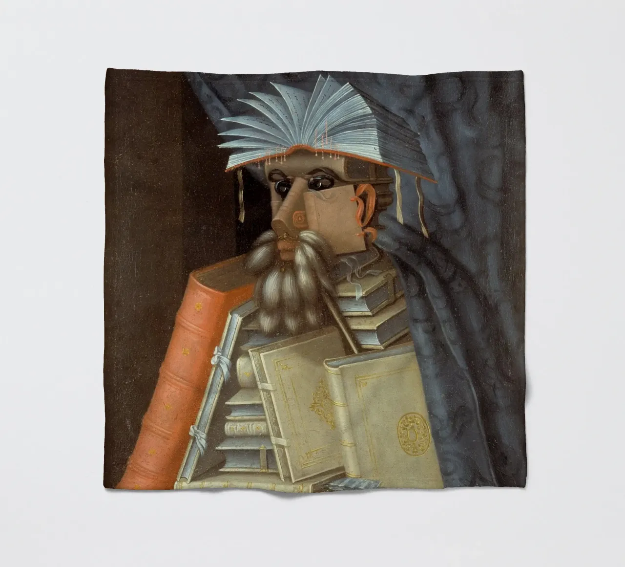 Giuseppe Arcimboldo - The librarian coperta in pile da Timeless Artworks