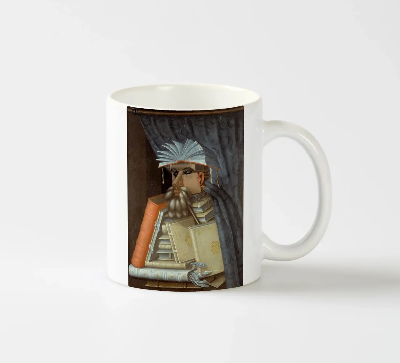 Giuseppe Arcimboldo - The librarian tazza in ceramica da Timeless Artworks