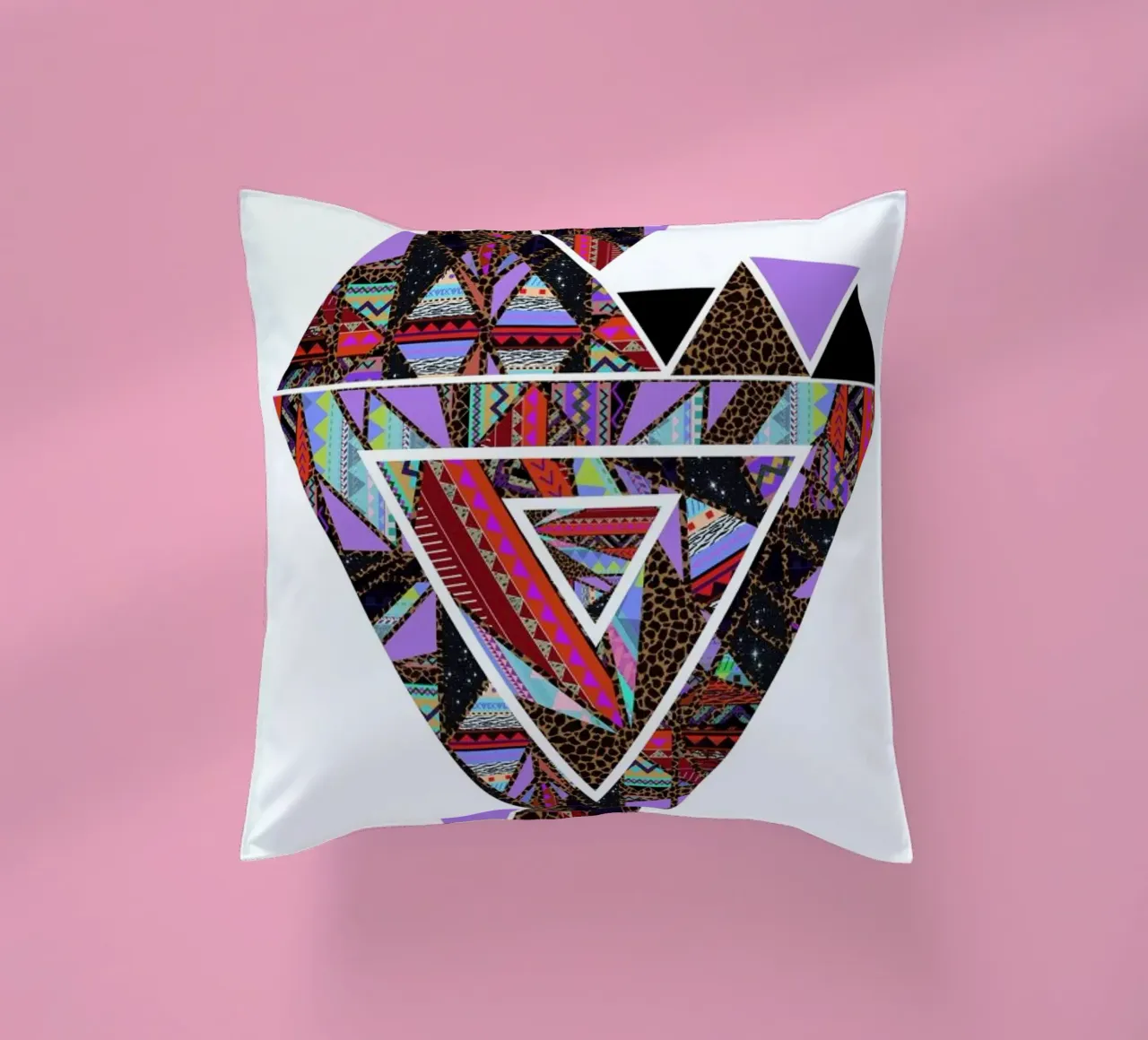 Retro Kaleido decorative cushion by Vasare Nar