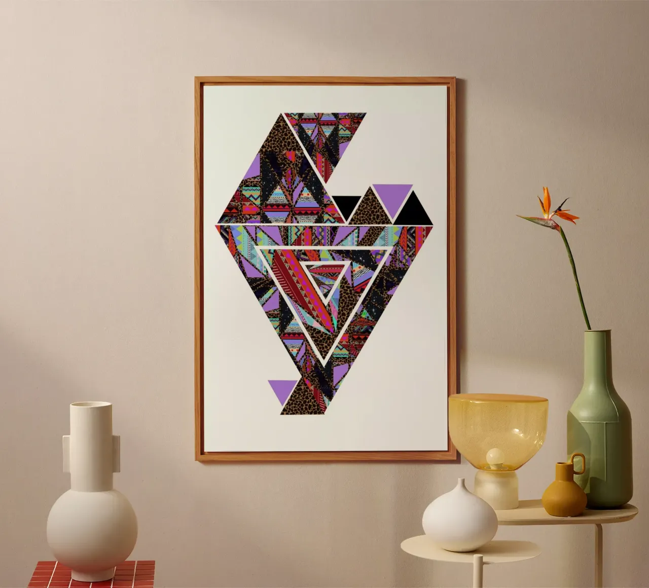 Retro Kaleido forex-plaat van Vasare Nar