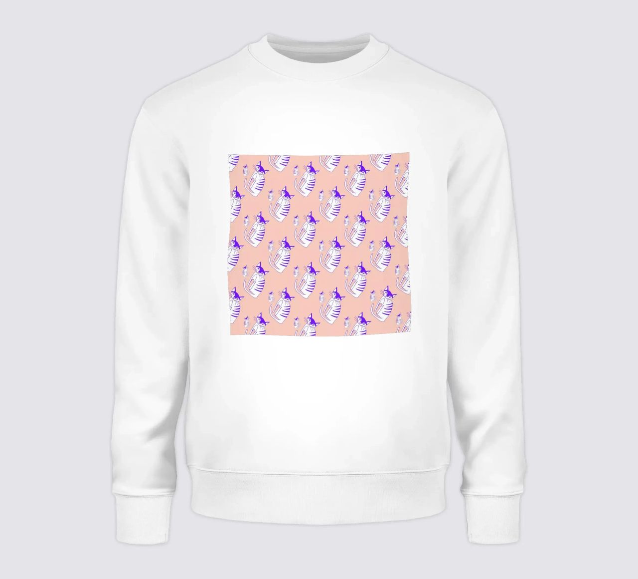 Cat Peach Pattern felpa da Vasare Nar