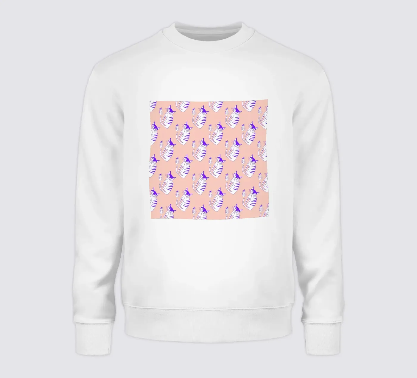 Cat Peach Pattern felpa da Vasare Nar