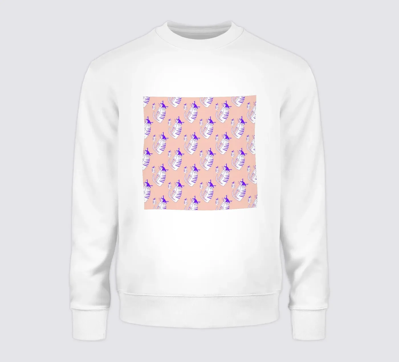 Cat Peach Pattern felpa da Vasare Nar