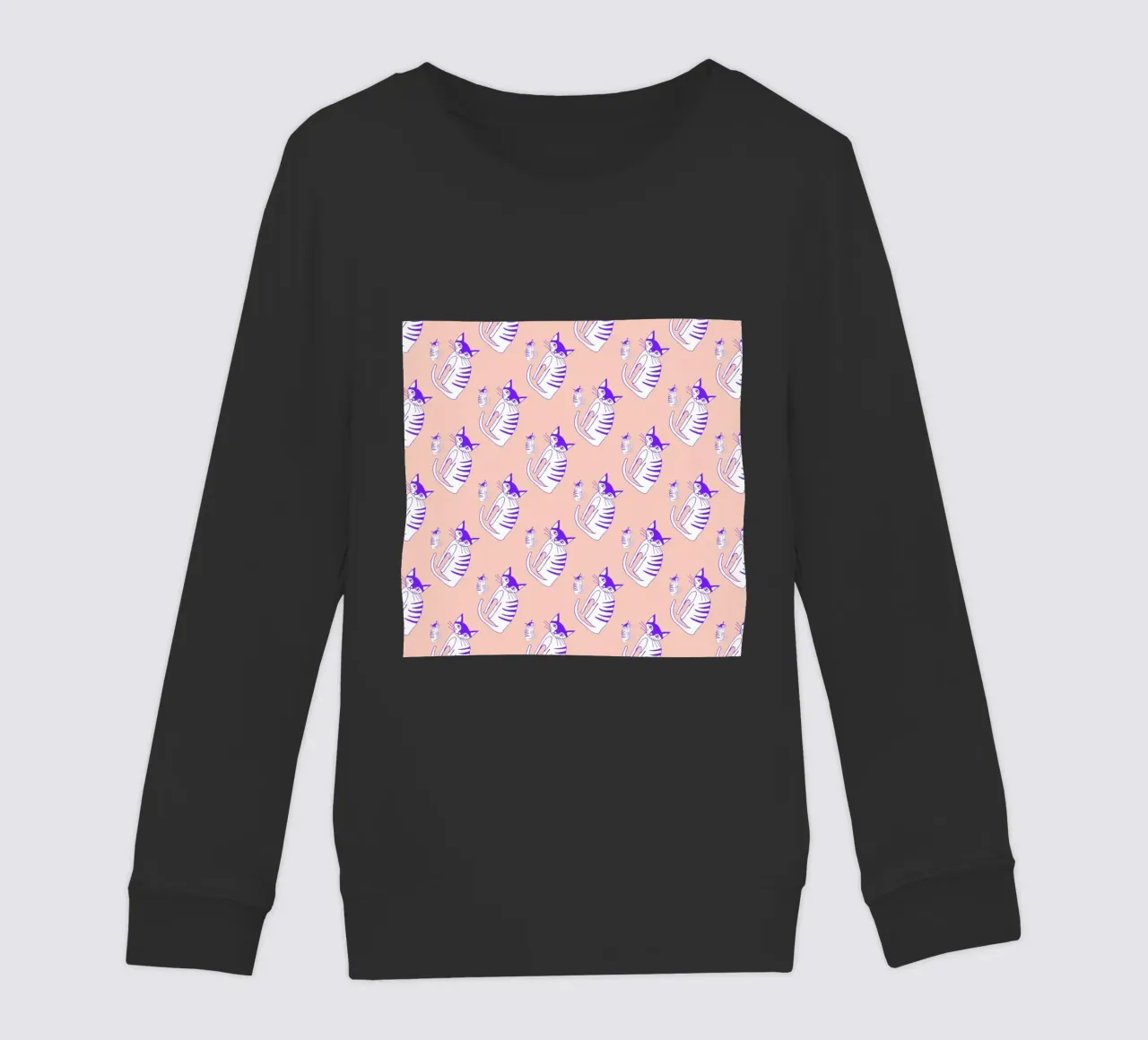 Cat Peach Pattern felpa bambino da Vasare Nar