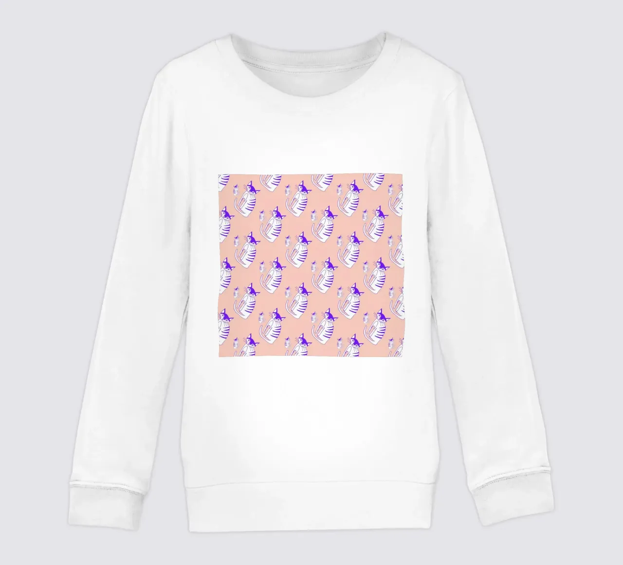 Cat Peach Pattern sudadera para niño de Vasare Nar