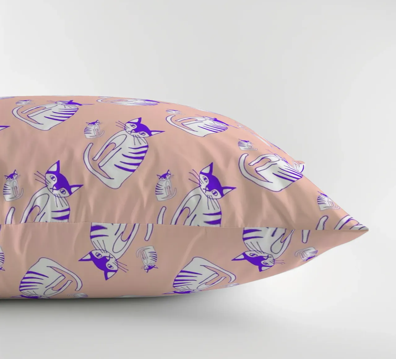 Cat Peach Pattern cuscino da Vasare Nar