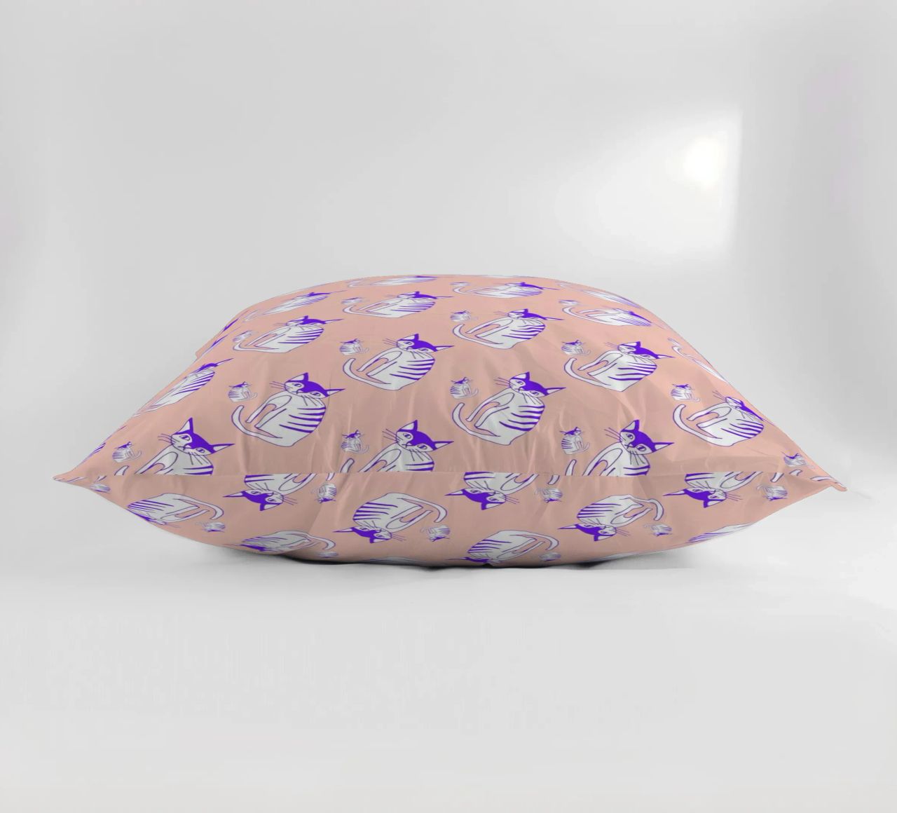 Cat Peach Pattern cuscino da Vasare Nar