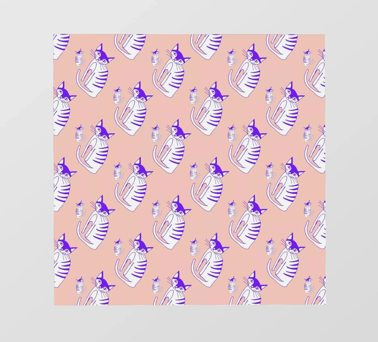 Cat Peach Pattern pellicola backlit da Vasare Nar