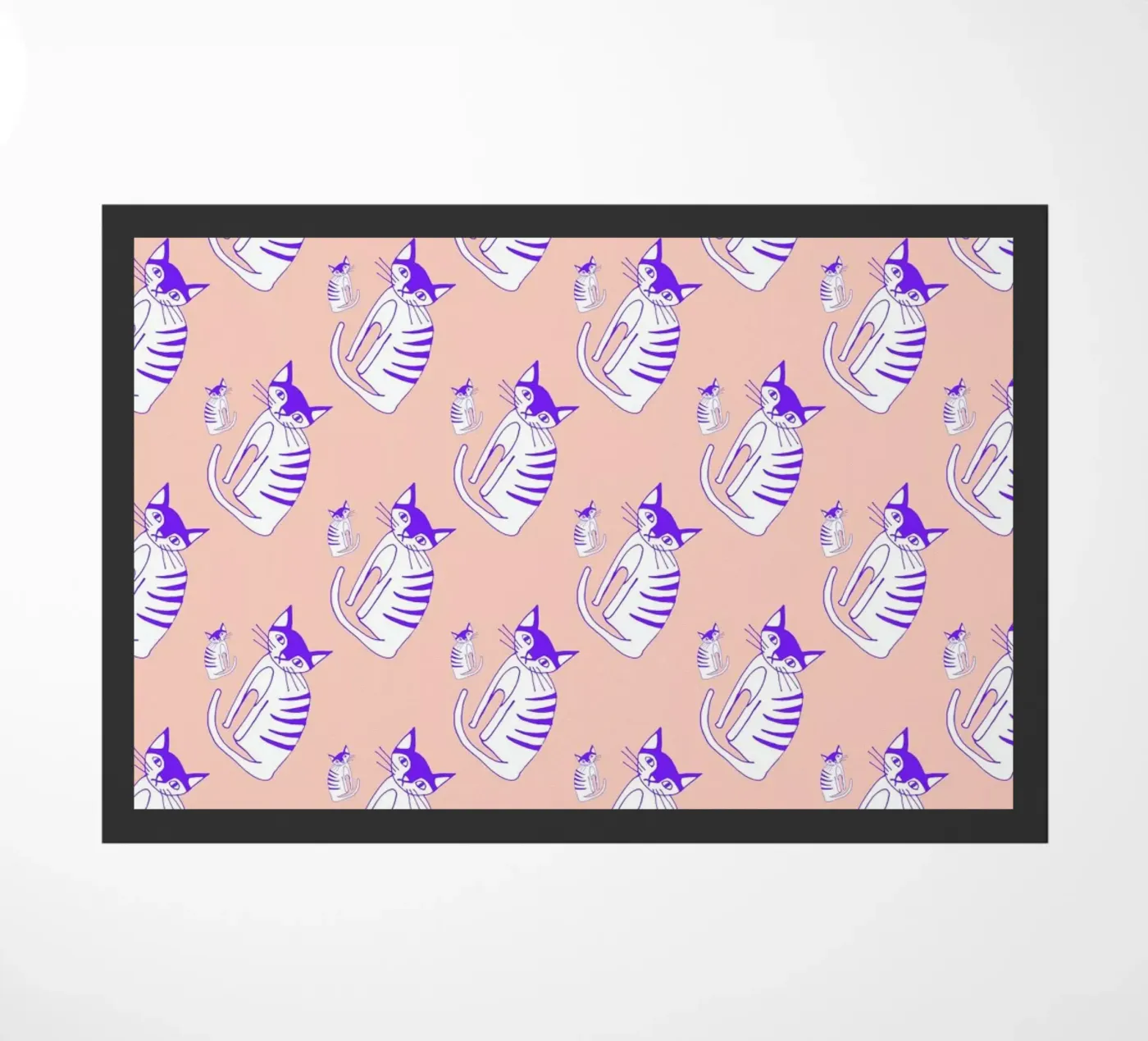 Cat Peach Pattern zerbino da Vasare Nar