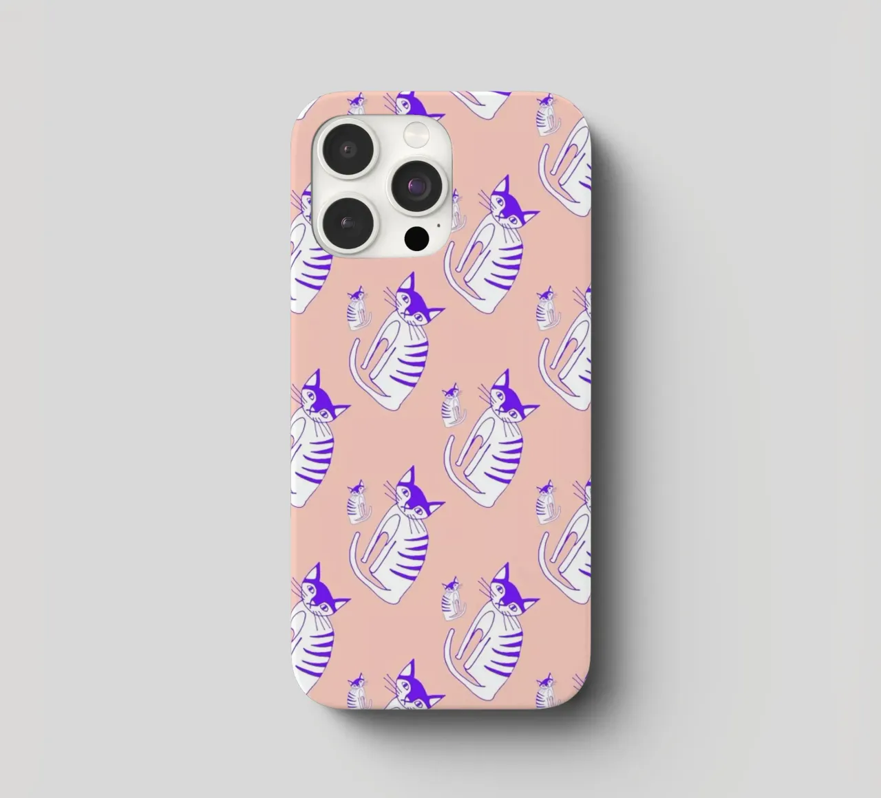 Cat Peach Pattern cover iphone da Vasare Nar