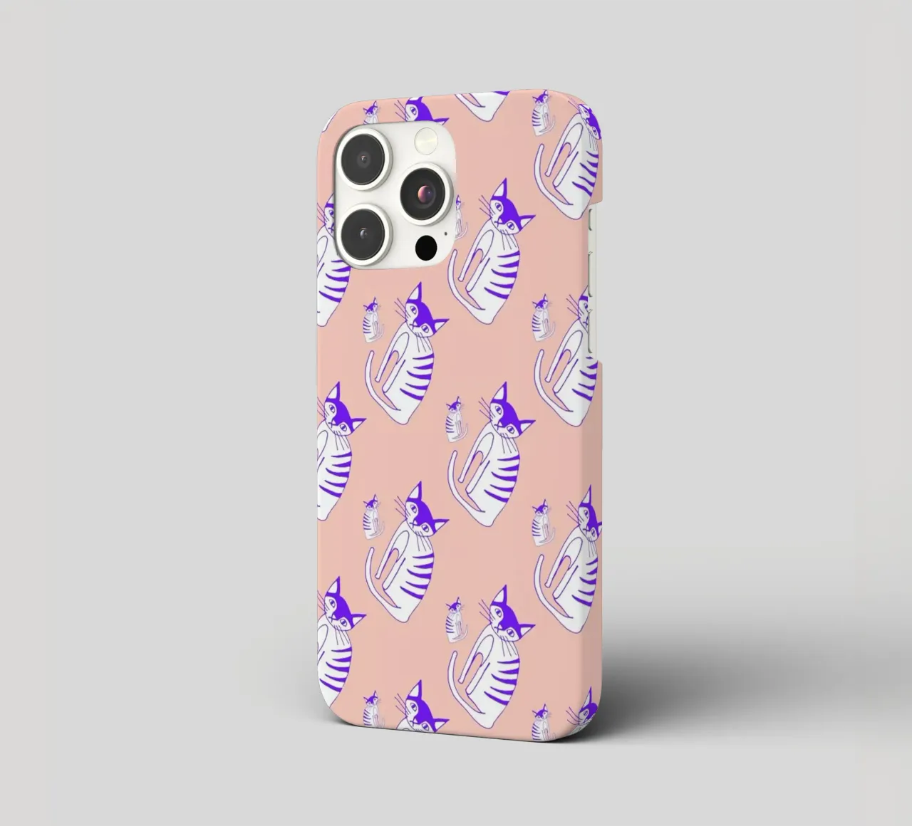 Cat Peach Pattern cover iphone da Vasare Nar