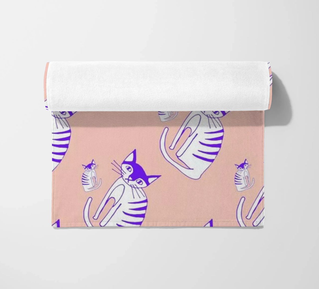 Cat Peach Pattern telo mare da Vasare Nar