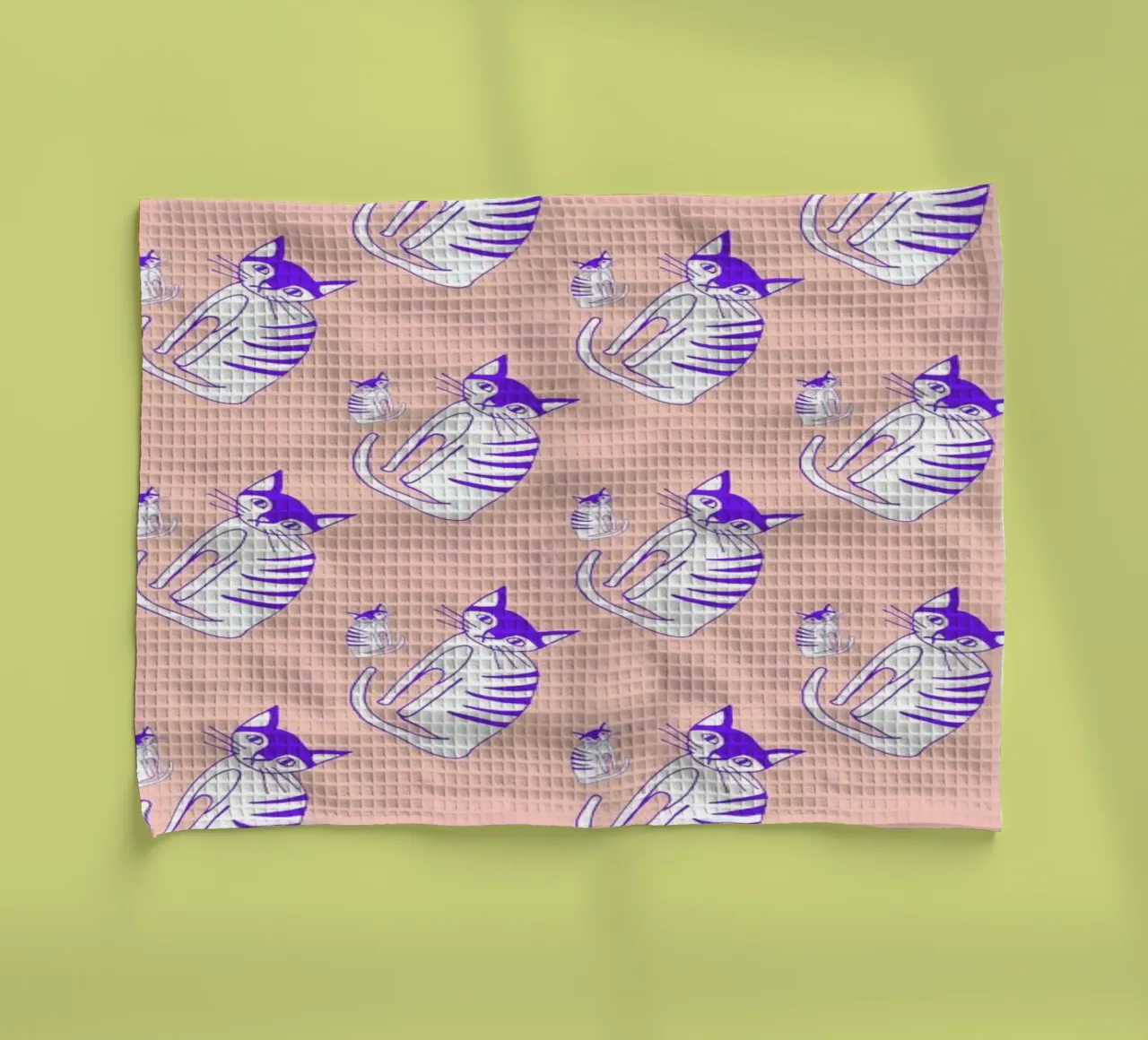 Cat Peach Pattern torchon de Vasare Nar