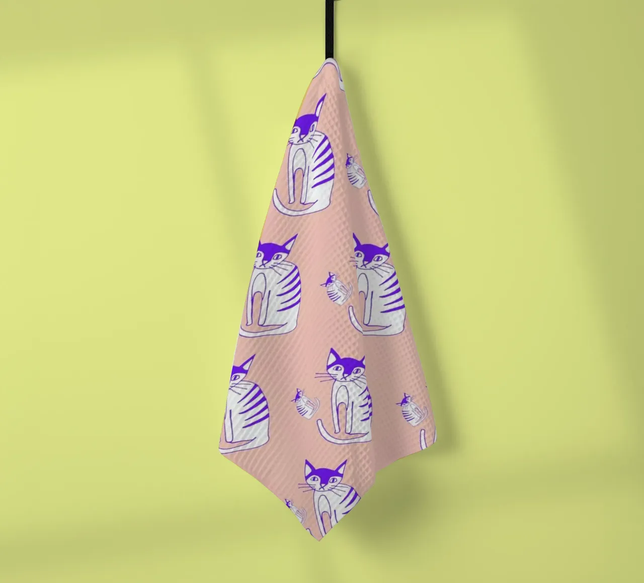 Cat Peach Pattern torchon de Vasare Nar