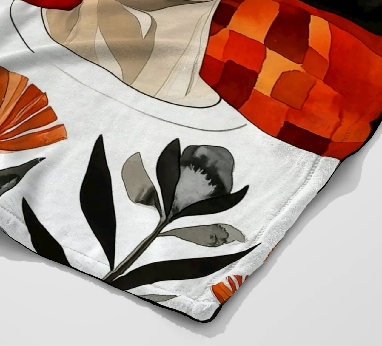L'amore è nell'aria pittura digitale ad acquerello coperta in pile da Justyna Jaszke JBJart