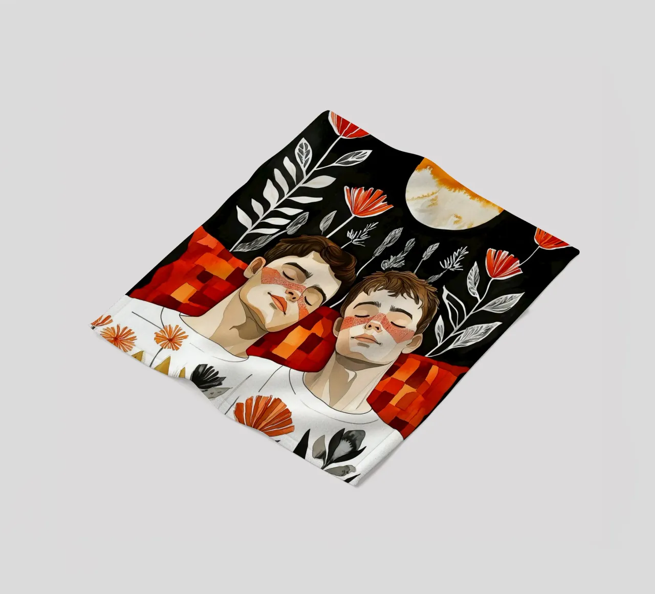 L'amore è nell'aria pittura digitale ad acquerello coperta in pile da Justyna Jaszke JBJart