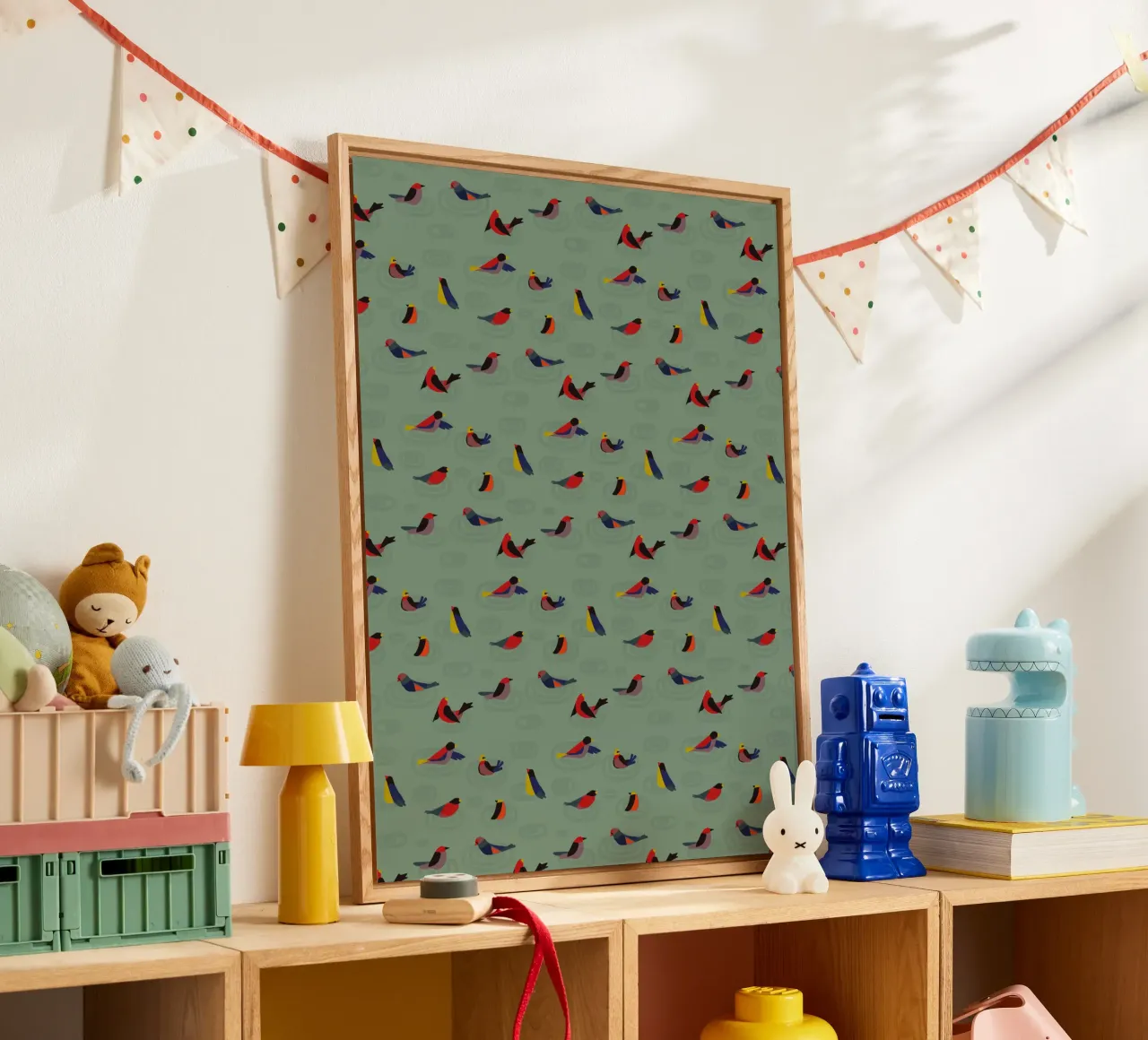 Abstract Bird Pattern – Modern Nature-Inspired Decor plexiglass da Spunk