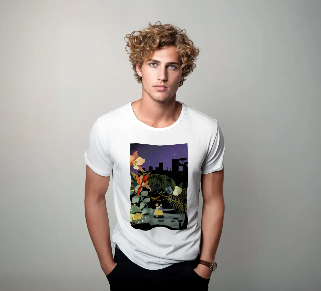 Cocktails and Orchids t-shirt da Amalia Restrepo