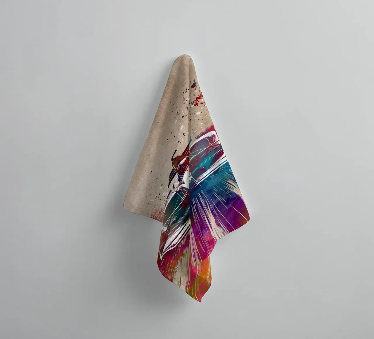 Art de la course automobile serviette de bain de Justyna Jaszke JBJart